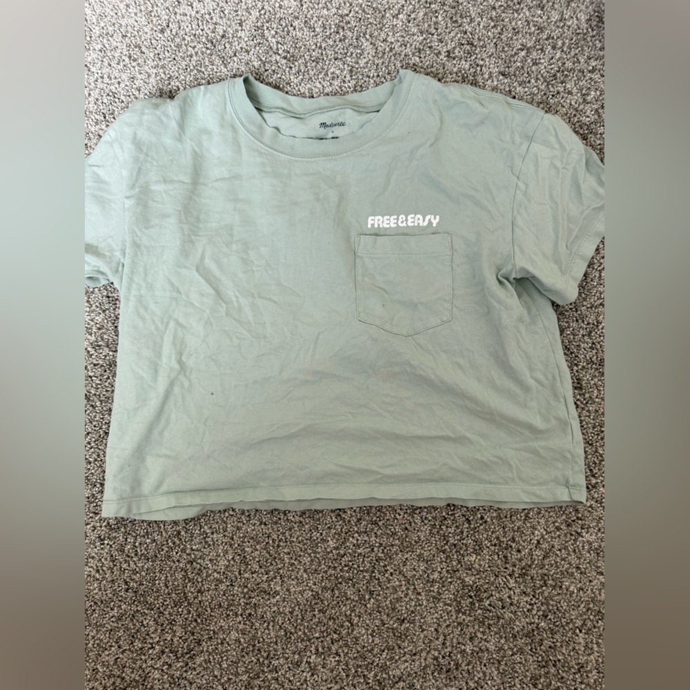 Madewell Short Sleeve Pocket Tee in Sage Green